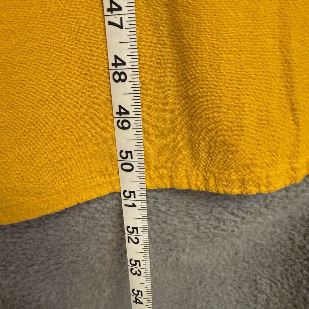 Oh my gauze yellow sleeveless maxi dress beachy coastal travel M - Picture 6 of 9